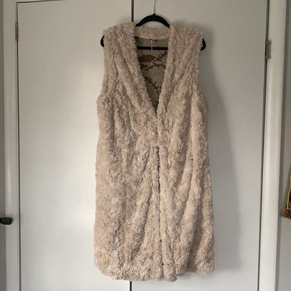Free People Knee Length Fur Vest